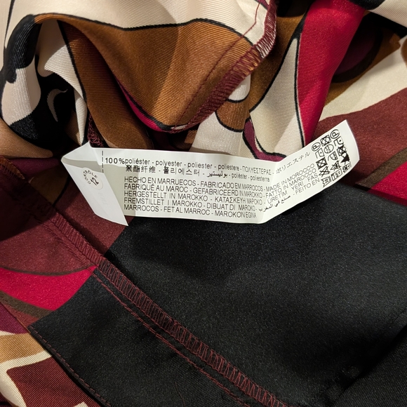 Zara Long Sleeve Dress - Multicolor Abstract - Picture 4 of 4